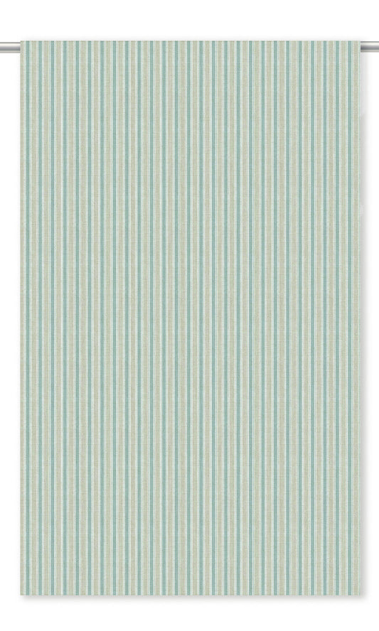 Ticking Stripe Home Decor Fabric Sample (Mint Blue/ Sage Green)