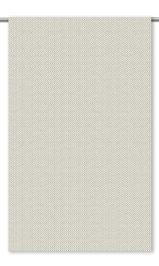 Herringbone Textured Home Decor Fabric By the Yard (Greige)
