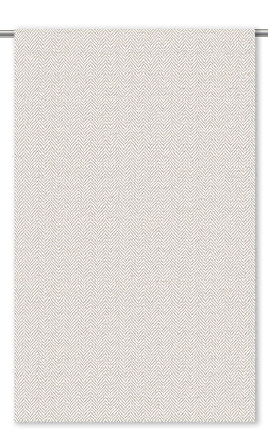 Herringbone Textured Curtain Panels (Greige)