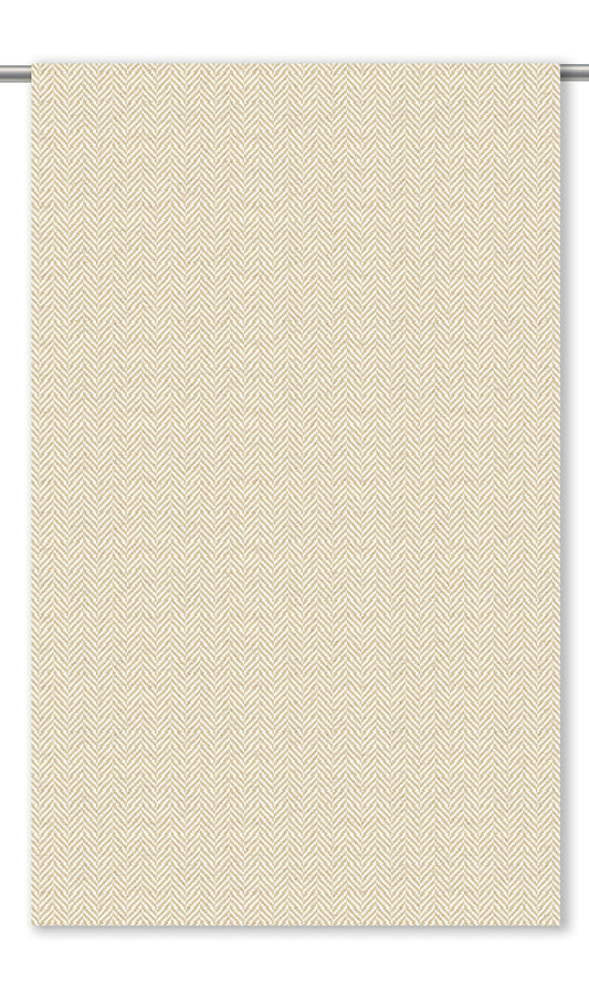 Herringbone Textured Home Decor Fabric By the Yard (Pale Beige)