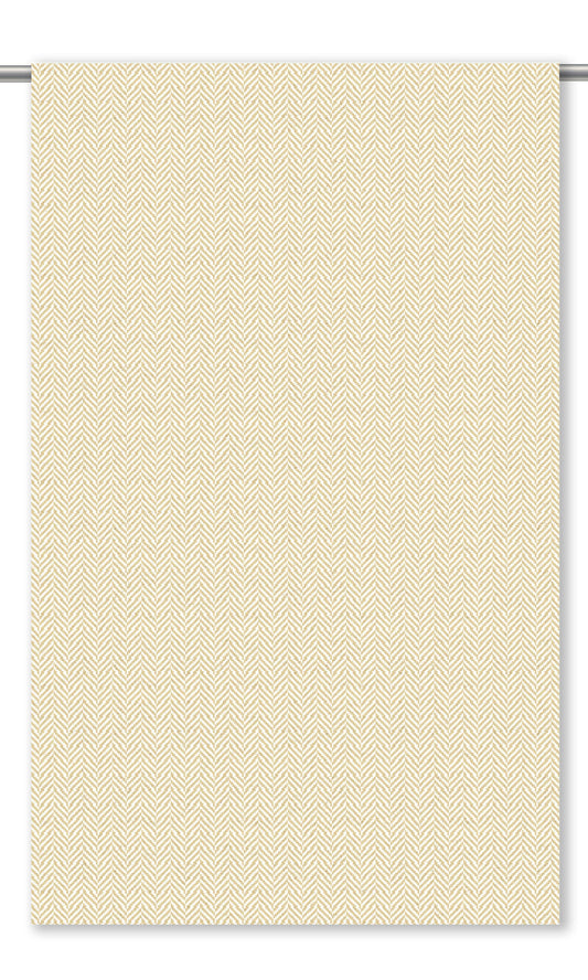 Herringbone Textured Drapery (Yellow-Beige)