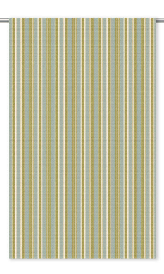 Ticking Stripe Velvet Home Decor Fabric Sample (Duck Egg Blue/ Mossy Green)