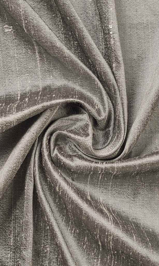 Pure Silk Home Decor Fabric By the Yard (Taupe Grey)