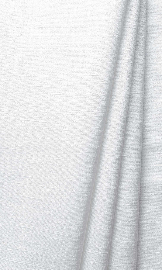 Silk Blend Home Decor Fabric By the Yard (White/ Ivory)
