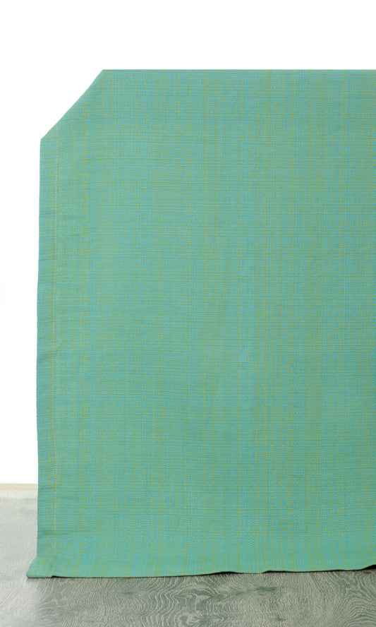 Cotton Fabric Blinds (Green-Blue)