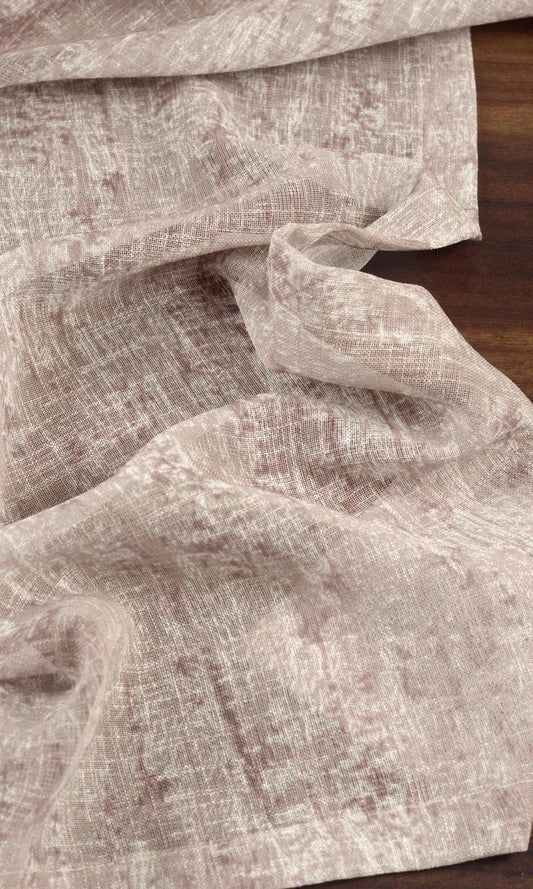 Textured Sheer Window Curtains (Brown)