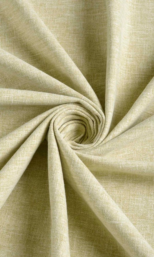 Poly-Cotton Blend Curtain Panels (Pale Green)
