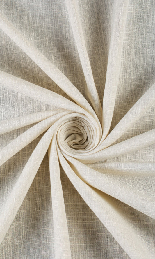 Semi-Sheer Window Curtains (Warm Ivory/ Pale Beige)