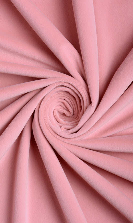 Velvet Home Decor Fabric Sample (Soft Pink)
