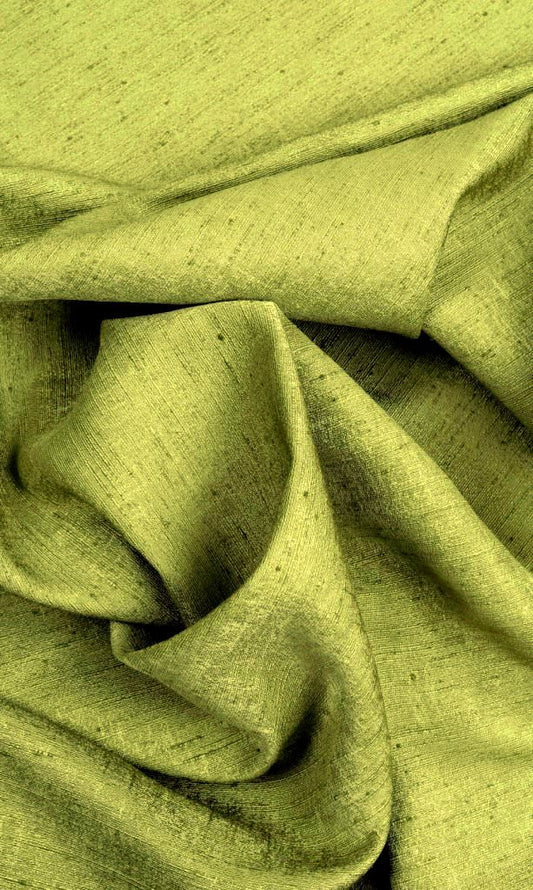 Silk Blend Home Decor Fabric By the Yard (Olive/ Fern Green)