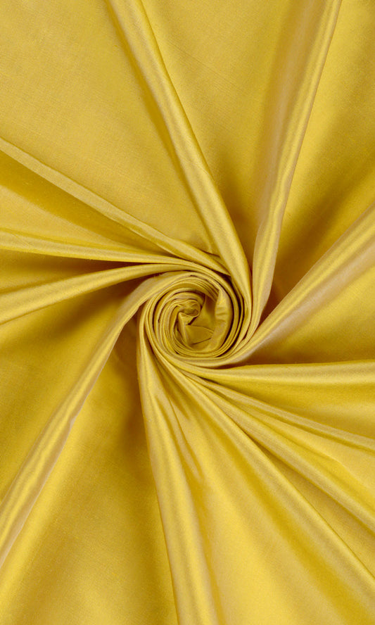 Shantung Silk Home Decor Fabric Sample (Yellow)