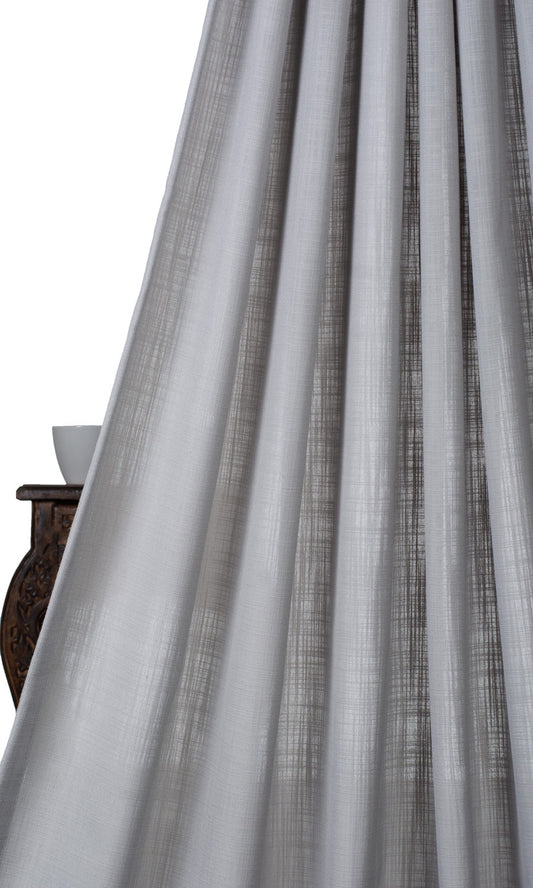 Linen-Texture Home Decor Fabric Sample (Gray)