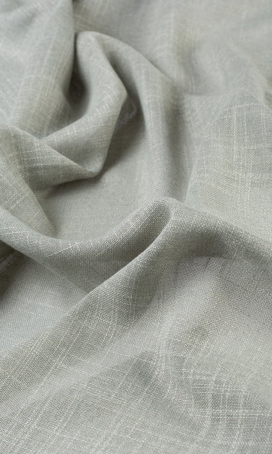 Textured Sheer Drapery (Green-Grey)