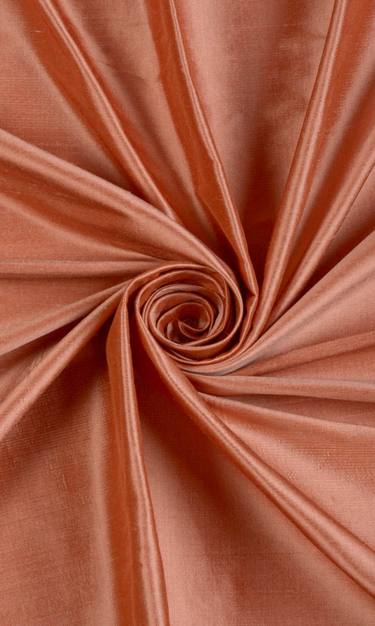 Shantung Silk Home Decor Fabric Sample (Orange)