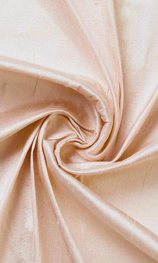 Dupioni Silk Home Decor Fabric By the Yard (Blush Pink)