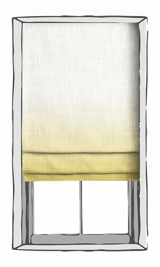 2-Tone Ombre Window Curtains (Yellow)