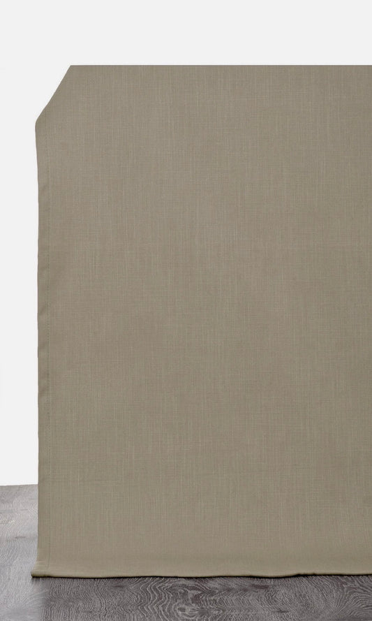 Poly-Cotton Blend Curtain Panels (Coffee Brown)
