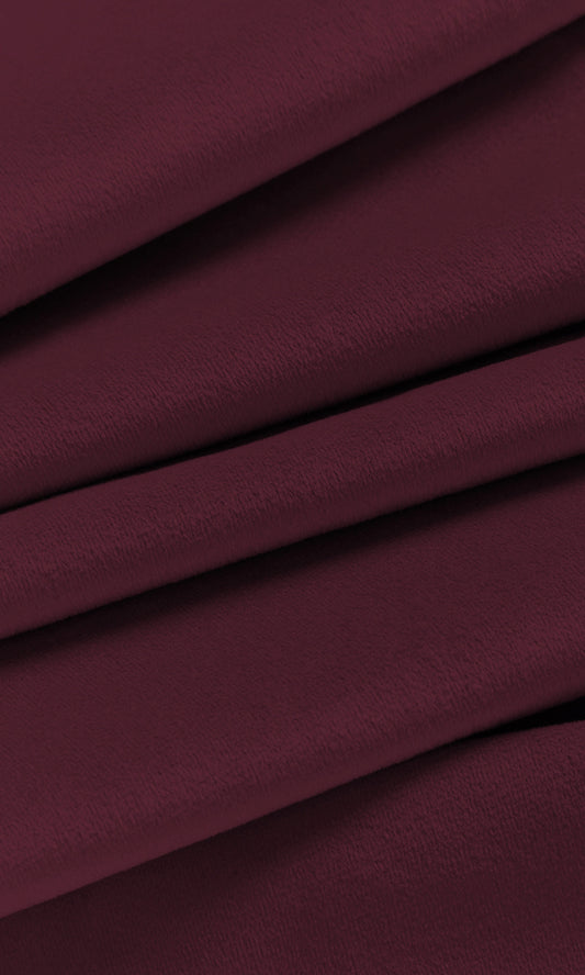 Velvet Home Décor Fabric Sample (Burgundy Red)