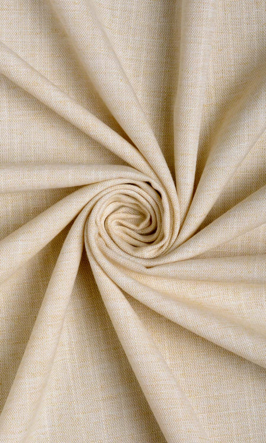 Plain Linen Texture Curtain Panels (Pale Beige)