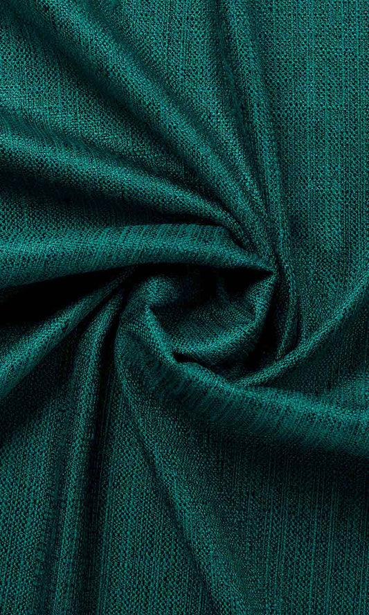 Faux Silk Curtains (Teal Blue)