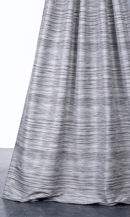 Textured Home Decor Fabric Sample (Charcoal Gray/ Black)
