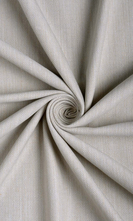 Herringbone Textured Curtain Panels (Pale Grey)