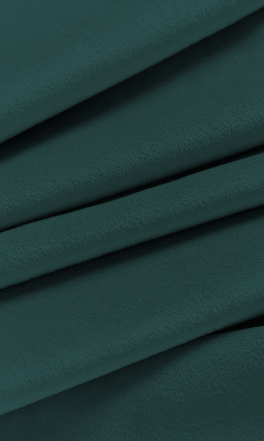 Velvet Home Decor Fabric By the Yard (Teal Blue)