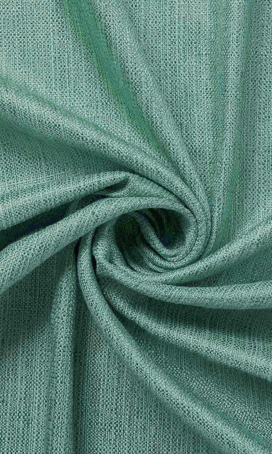 Faux Silk Window Curtains (Sea Green)