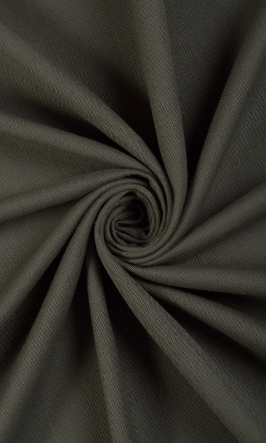 Linen Rich Home Decor Fabric Sample (Charcoal Grey)