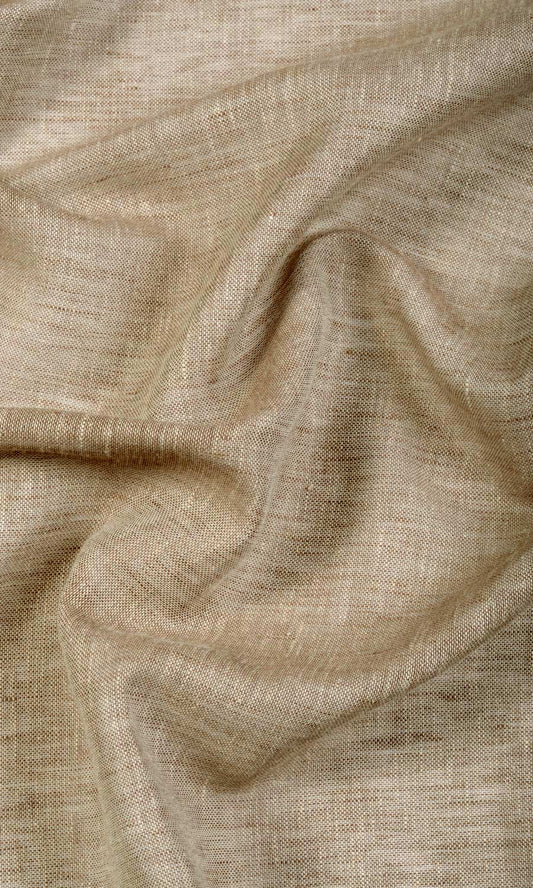 Linen Sheer Home Decor Fabric Sample (Beige/ Brown/ Umber)