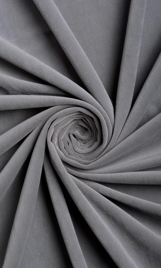 Velvet Home Decor Fabric By the Yard (Slate Grey)