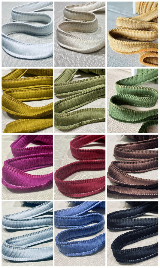 Brush fringe decorative trim
