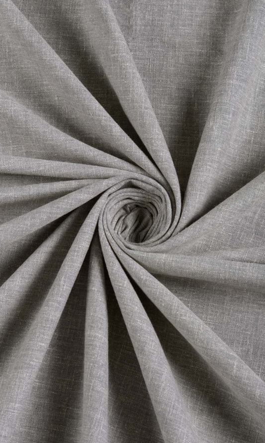 Linen Texture Window Curtains (Grey)