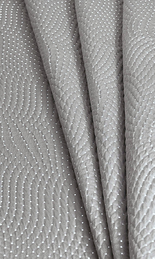 Silk-Blend Home Decor Fabric By the Yard (Grey)