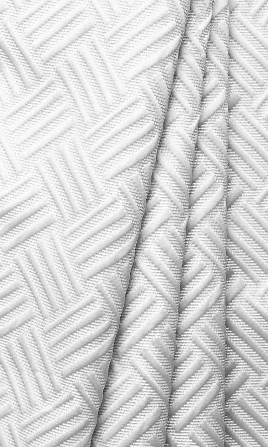 Silk Blend Curtains (Cotton White)