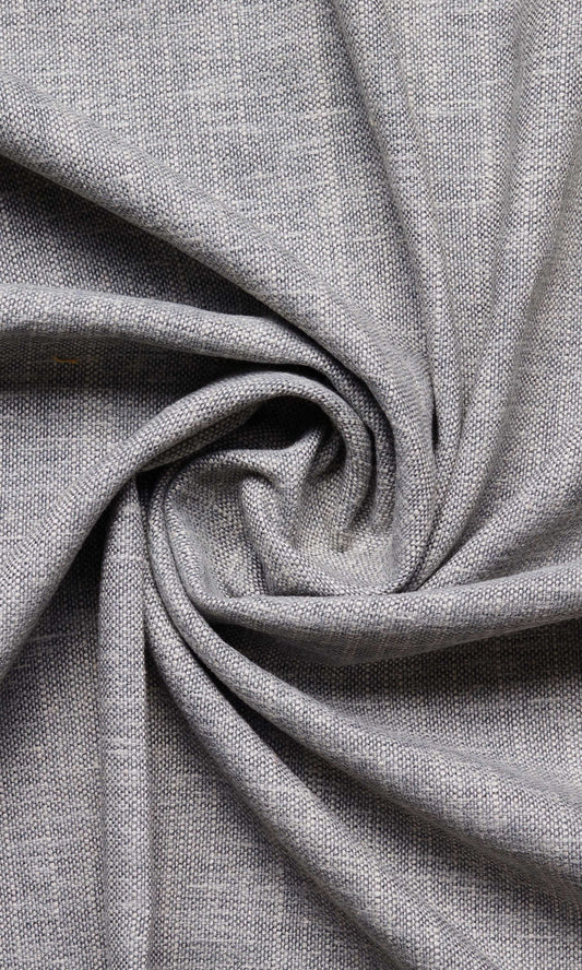 Linen-Cotton Blend  Window Curtains (Grey)