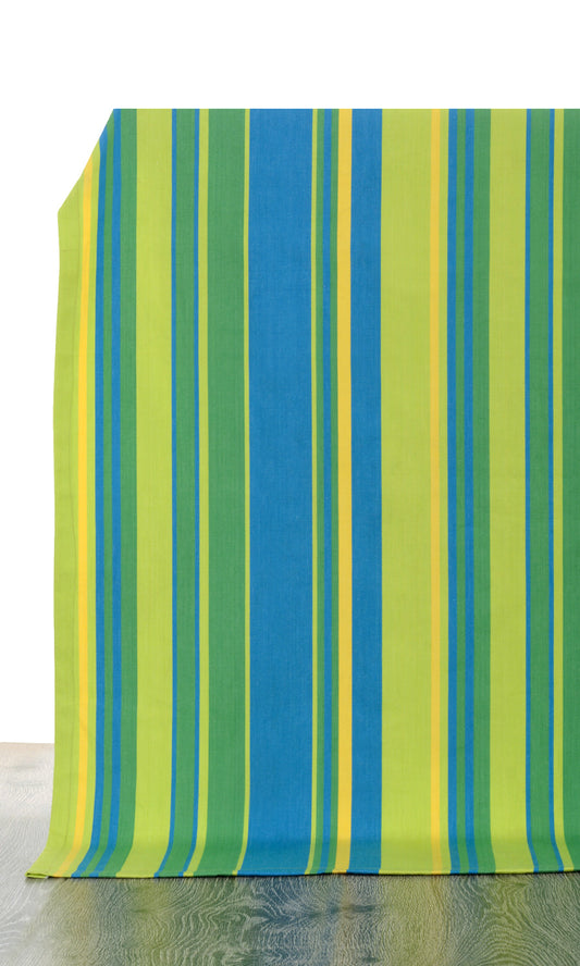 Cotton Fabric Blinds (Blue/ Green)