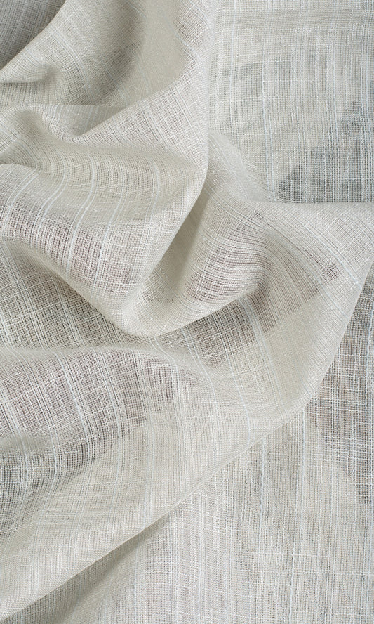 Plain Sheer Home Decor Fabric Sample (Light Grey)