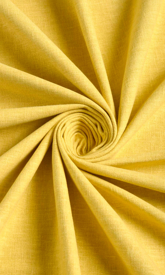 Poly-Cotton Window Curtains (Cornflower Yellow)