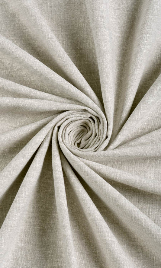 Poly-Cotton Blend Curtain Panels (Pale Grey-Beige)
