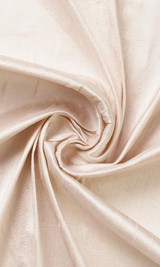 Dupioni Silk Home Decor Fabric By the Yard (Peach/ Coral Pink)