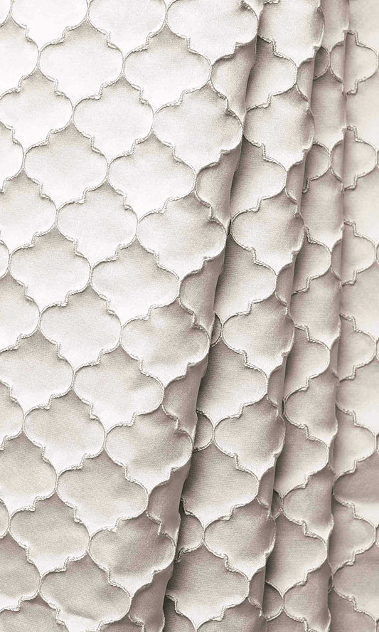 Silk Blend Fabric Blinds (Seashell Ivory)