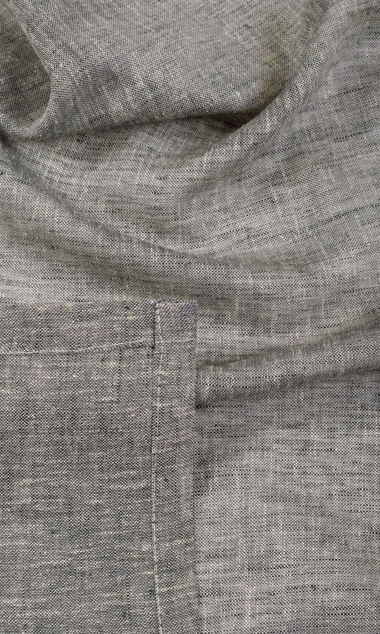Sheer Linen Home Decor Fabric Sample (Grey)