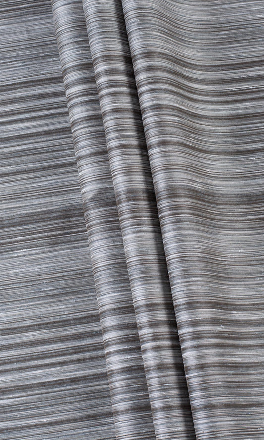 Textured Home Decor Fabric Sample (Grey/ Black)