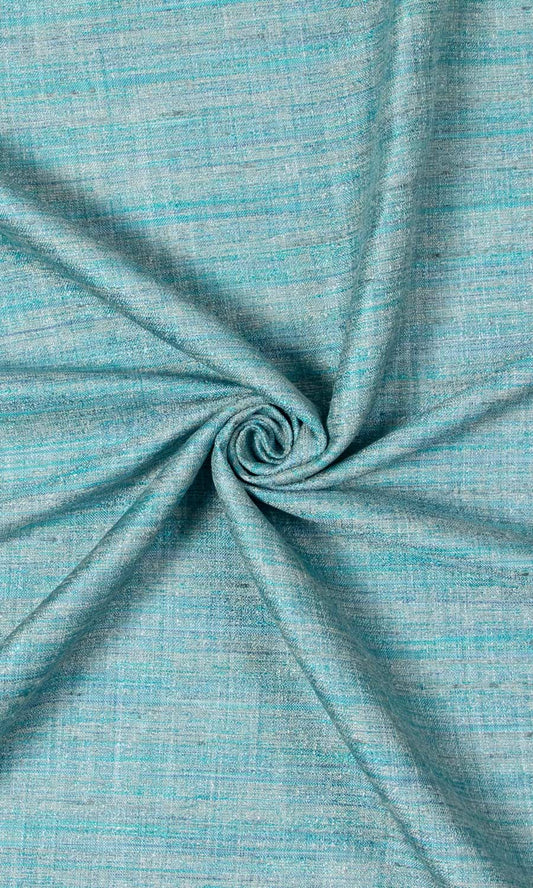 Textured Fabric Blinds (Turquoise Blue)