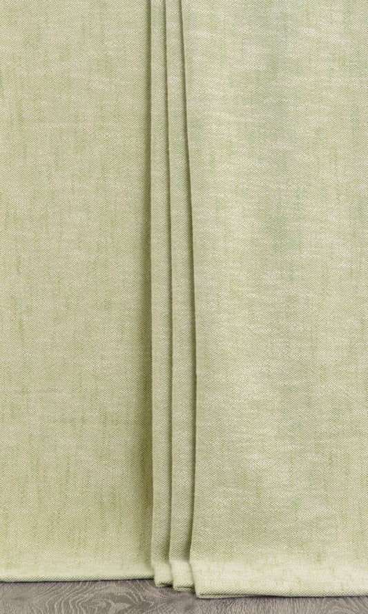 Plain Cotton Window Curtains (Light Green)