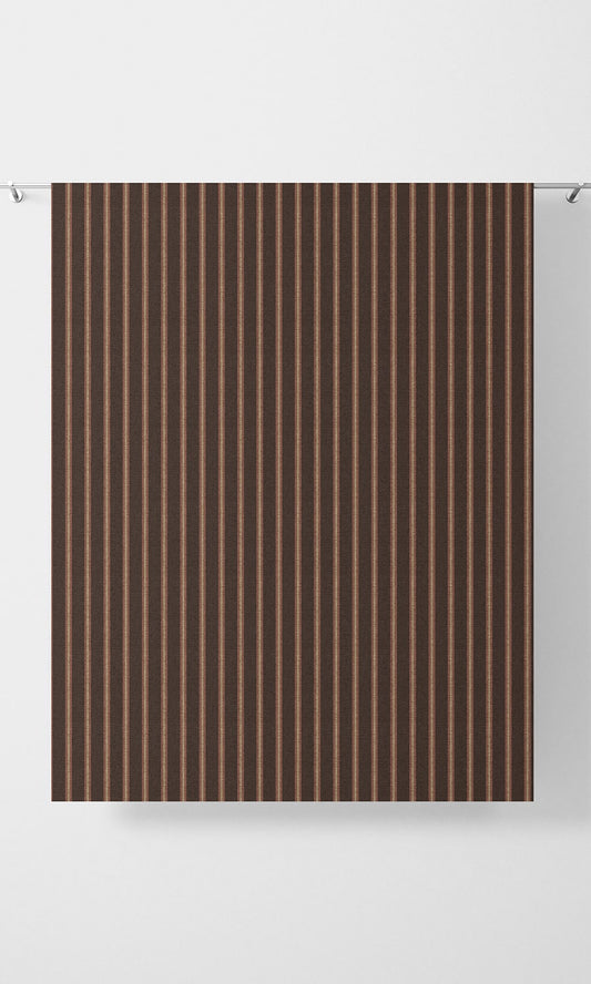 Modern Striped Window Curtains (Wine/ Coffee)