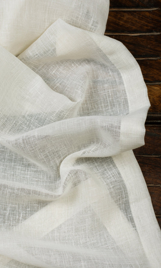 Sheer Home Decor Fabric Sample (Cream/ Milky White)