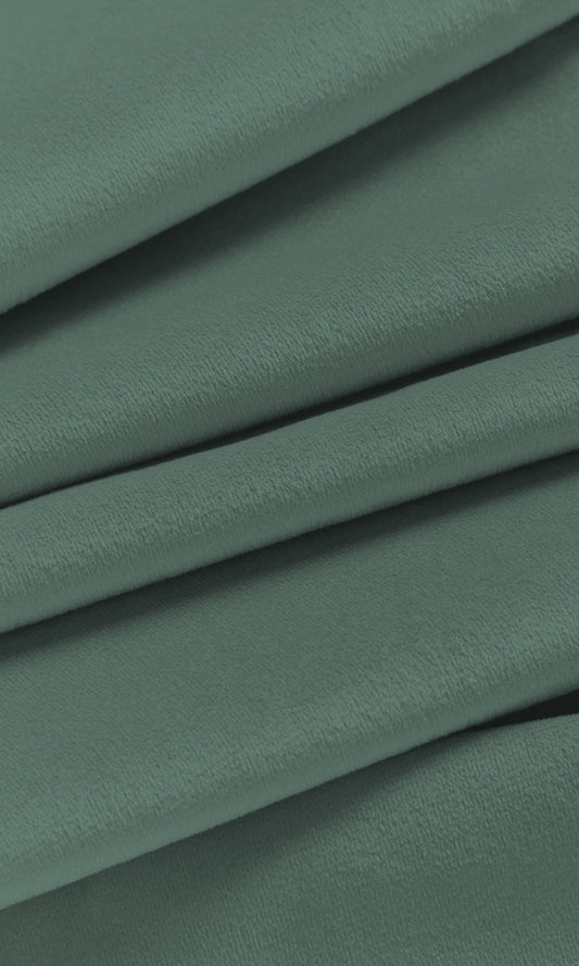 Velvet Home Decor Fabric By the Yard (Turkish Blue/ Green)