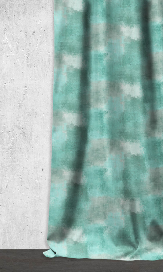 Dimout Window Curtains (Turquoise Blue)